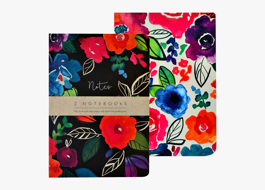 Bold floral notebooks
