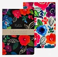 Bold floral notebooks